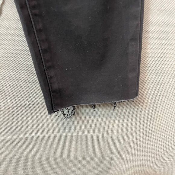 Levi’s 720 Jeans Women's 31 Black Stretch Raw Hem Super Skinny Zip Fly Outdoor - Picture 3 of 13